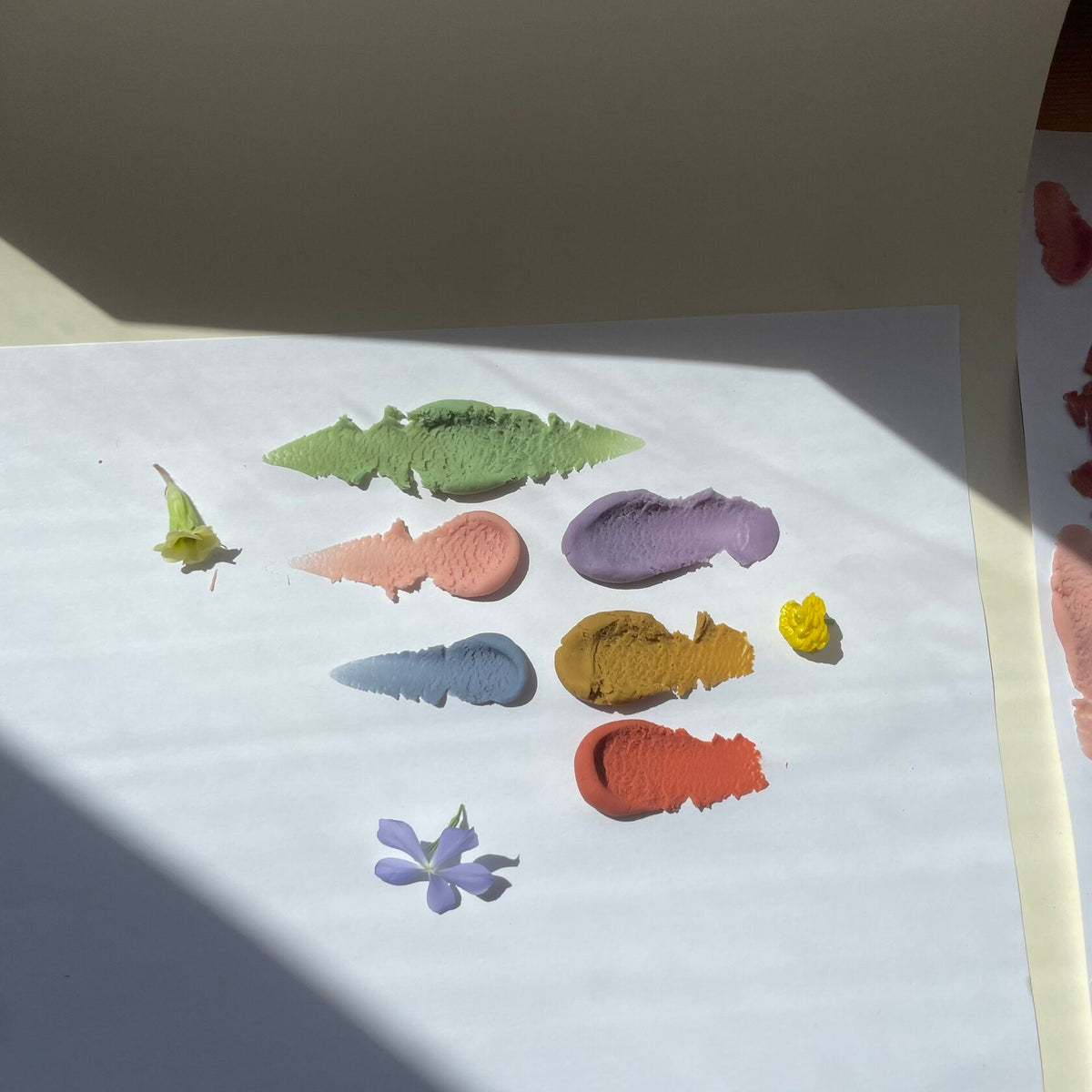 Ultra-cool color palette of non-toxic, compostable play dough