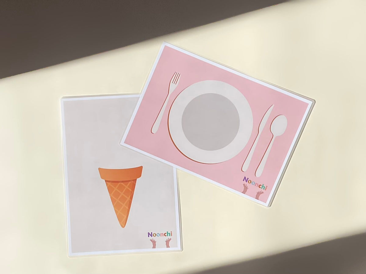 Noonchi Placemat 04 Nice Cream / Plate